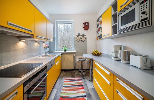 Oker Apartamento | Apartamento 'Okertalerstieg' con terraza privada, jardín compartido y Wi-Fi