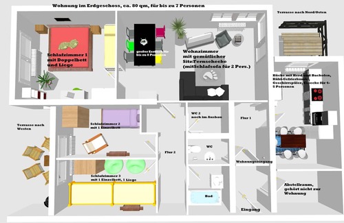 Todtmoos Apartamento | Apartamento para hasta 9 personas - muy cómodo