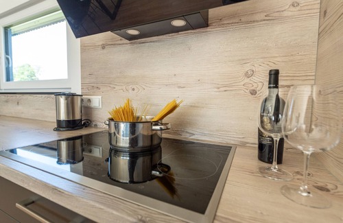 Unterschwarzach Apartamento | Apartment Panorama, 80sqm, balcony, 1 bedroom, max. 3 people