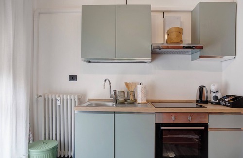 Morbegno Apartamento | Apartamento 'Rifugio Di Sebi' con vistas a la montaña, Wi-Fi y aire acondicionado
