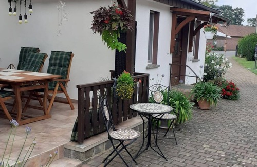 Babow Apartamento | Apartment Rita 1, bedroom, living room, kitchen, shower/WC and terrace - Ferienwohnungen Rita