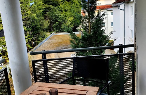 Aschach Apartamento | Apartamento 'Römerpark' con terraza compartida y Wi-Fi