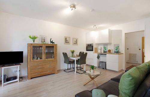 Gudenhagen Apartamento | Apartamento 'Rübezahl' con balcón y Wi-Fi