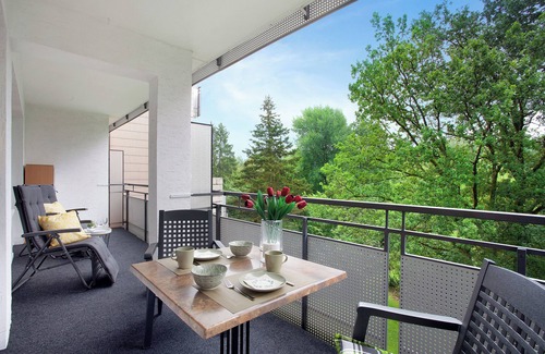 Gudenhagen Apartamento | Apartamento 'Rübezahl' con balcón y Wi-Fi