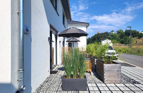 Muldestausee Apartamento | Apartment 'Schlossterrassen 8a' with Private Terrace, Shared Garden and Wi-Fi