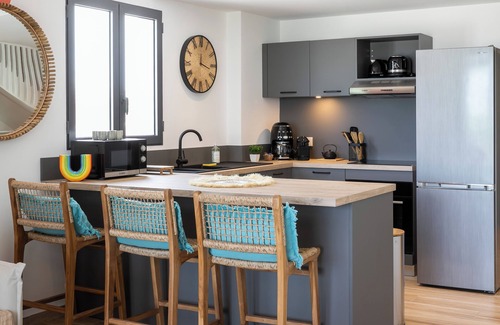 Bellevue Apartamento | Vista plana al mar, playa de Orient Bay