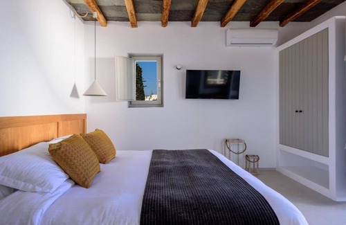 Ano Meria Casa | Apartamento 'Seascape Suite 1' con vistas al mar, Wi-Fi y aire acondicionado