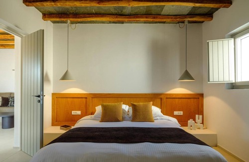 Ano Meria Casa | Apartamento 'Seascape Suite 1' con vistas al mar, Wi-Fi y aire acondicionado