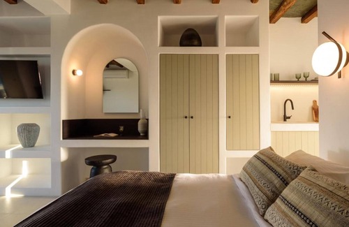 Ano Meria Casa | Apartamento 'Seascape Suite 3' con vistas al mar, Wi-Fi y aire acondicionado