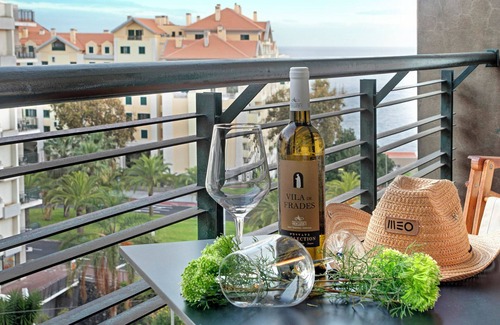 Sao Martinho Apartamento | Apartamento "Seaside Escape" con vistas al mar, balcones y Wi-Fi
