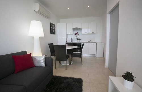 Palavas-les-Flots Apartamento | Apartamento-Firma-Vista al Mar-Baño con ducha-terrasse