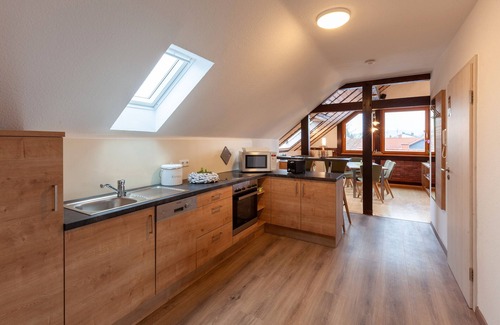 Waechtersbach Apartamento | Apartamento 'Spessart' con terraza compartida, jardín compartido y Wi-Fi