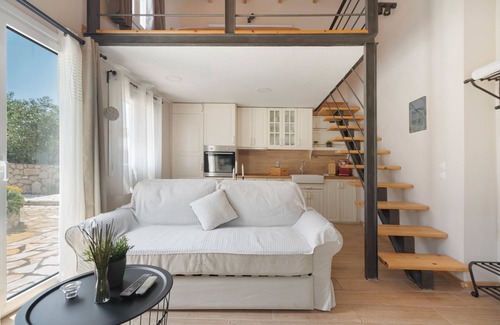 Exanthia Casa | Apartamento 'Stathis Suite' con vistas al mar, Wi-Fi y aire acondicionado