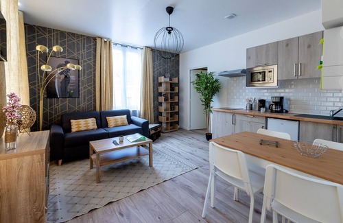 Saint-Quentin Apartamento | Apartamento-Suite-Baño en la habitacion-Terraza
