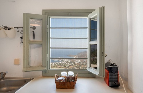 Serifos Apartamento | Apartamento "Casa Hora Tradicional" con terraza privada y aire acondicionado