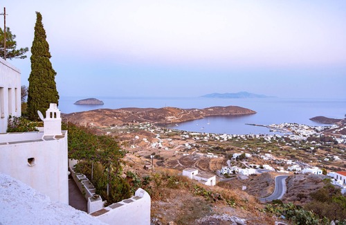 Serifos Apartamento | Apartamento "Casa Hora Tradicional" con terraza privada y aire acondicionado