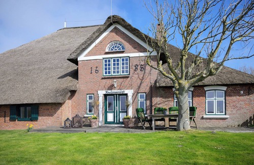 Westerhever Apartamento | Apartamento 'Treibholz' con terraza y jardín compartidos
