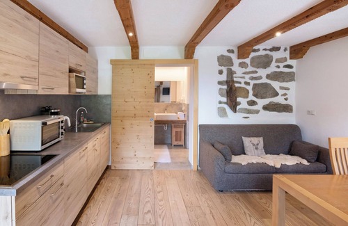 Stelvio Apartamento | Apartamento 'Tscheppa' con vistas a la montaña, terraza privada y Wi-Fi