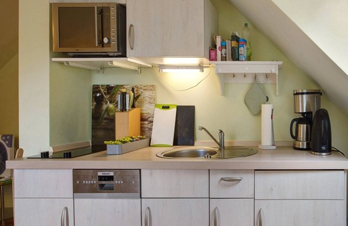 Luetow Apartamento | Apartamento 'Ullo's Schwalbennest ' con terraza privada, jardín compartido y Wi-Fi
