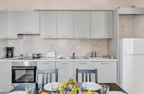 Drimonas Apartamento | Apartamento 'Villa Calypso' con vistas al mar, Wi-Fi y aire acondicionado