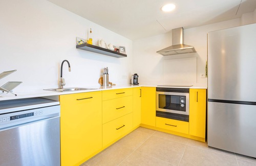 Aigues Apartamento | Apartamento 'Villa Hoy Limón' con vistas a la montaña, Wi-Fi y aire acondicionado