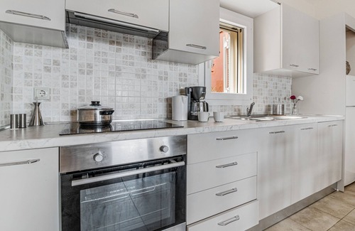 Drimonas Apartamento | Apartamento 'Villa Odysseus' con vistas al mar, Wi-Fi y aire acondicionado