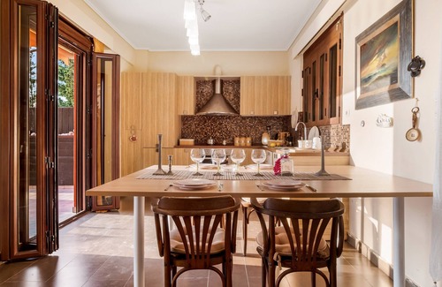 Lefkas Apartamento | Apartamento 'Villa Vista Tajo Villas' con vistas al mar, Wi-Fi y aire acondicionado