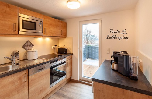 Waechtersbach Apartamento | Apartamento 'Vogelsberg' con terraza compartida, jardín compartido y Wi-Fi