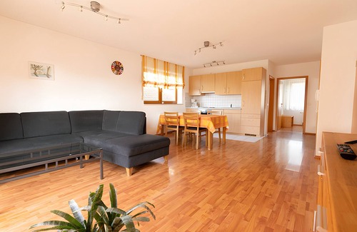 Borslingen Apartamento | Apartamento 'Waldblick' con terraza compartida, jardín compartido y Wi-Fi