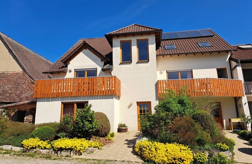 Borslingen Apartamento | Apartamento 'Waldblick' con terraza compartida, jardín compartido y Wi-Fi