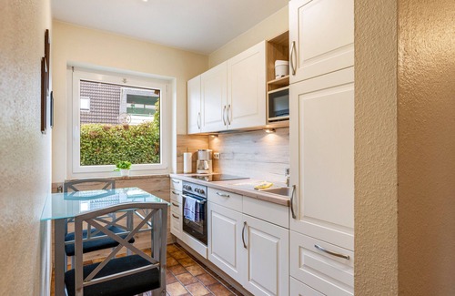 Stinteck Apartamento | Apartamento 'Westerdeich' con terraza privada, jardín compartido y Wi-Fi