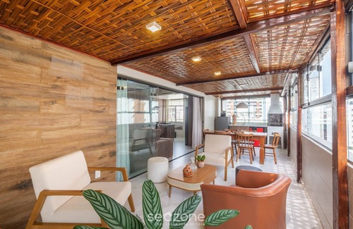 Jardim Apipema Apartamento | Apartment With Balcony and Barbecue Cec0801