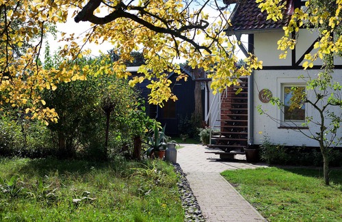 Hiddensee Apartamento | Apartamento con una gran terraza.
