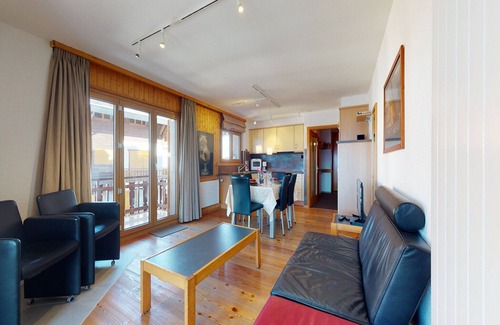 Nendaz Apartamento | Apartamento con balcón delantero