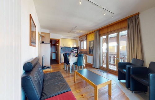 Nendaz Apartamento | Apartamento con balcón delantero