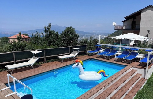 Piazza-Tralia-Pendolo Apartamento | Apartamento con impresionante vista al golfo di napoli