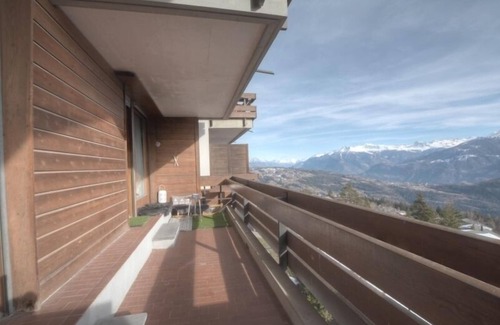 Anzere Apartamento | Apartment with south balcony, 1 bedroom with 2 single beds, 1 bathroom/WC. Living room with eating p