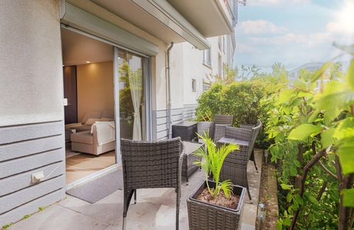 Schoenefeld Apartamento | Apartamento 'Wohnung Mit Terrasse Nähe Airport' con terraza privada y Wi-Fi