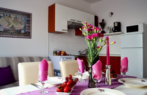 Brsecine Apartamento | Apartments Lina - Apartamento de tres habitaciones con dos balcones y vistas al mar (A2)