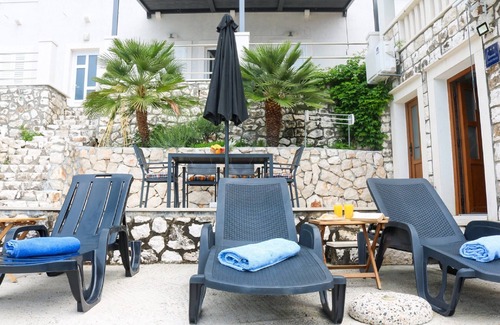 Krucica Apartamento | Apartamentos Melany - Apartamento de un dormitorio con terraza y vista al mar