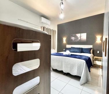 Formosa Apartamento | Ape Elegance com ar condicionado cama queen no centro