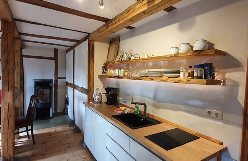 Pantow Apartamento | App Freterg Holt with fireplace (40m², 2-4 p.), near Binz in dreamlike location
