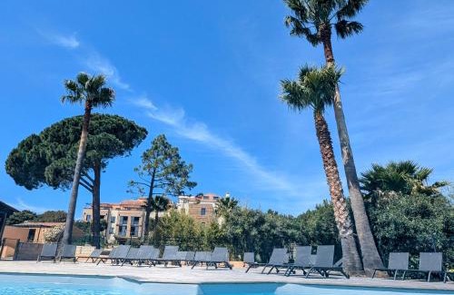 Pianotolli-Caldarello Apartamento | Appart 70m2 avec patio piscine à débordement vue mer
