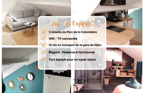 Faubourg Sud Apartamento | Appart Dijon, 4 couchages, Centre ville historique