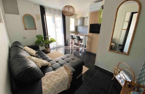 Mediterranee Apartamento | Appart T2 Calme - Centre de Canet - Parking - Clim