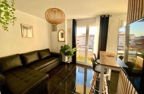 Mediterranee Apartamento | Appart T2 Calme - Centre de Canet - Parking - Clim