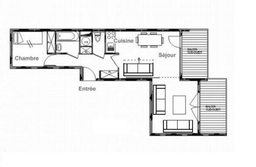 Saint-Martin-de-Belleville Apartamento | Appartement lumineux A proximité des pistes Balcon - FR-1-344-929