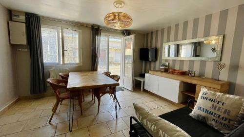 Merlimont-Plage Apartamento | Appartement à quelques pas de la plage avec jardin