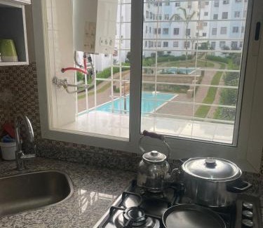 Tamariss Apartamento | Appartement à tamaris avec vue sur piscine