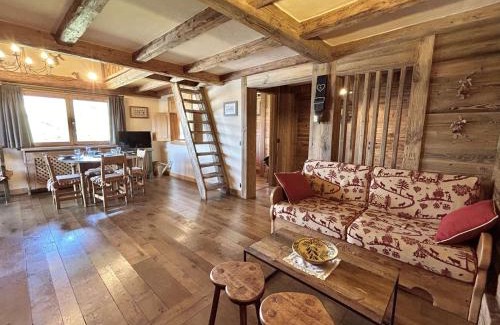 Megeve Apartamento | Appartement 3 pièces+cabine à Megève, près des pistes, terrasse, parking, 6 couchages - FR-1-597-1
